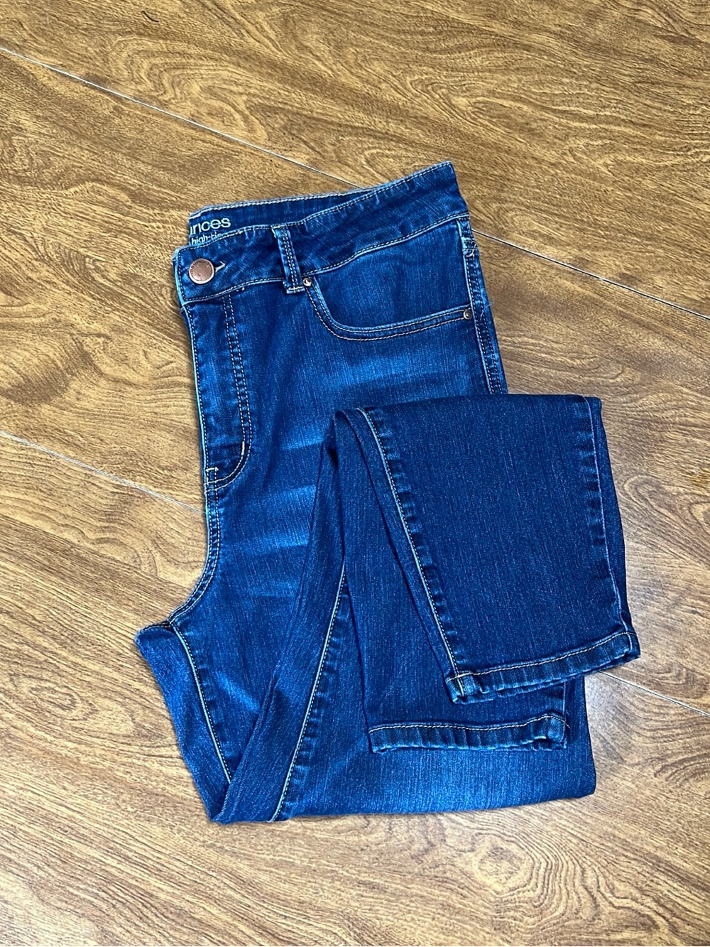 Maurices Women’s Med Wash Everflex High Rise Skinny Denim Jeans Plus size 16 Reg